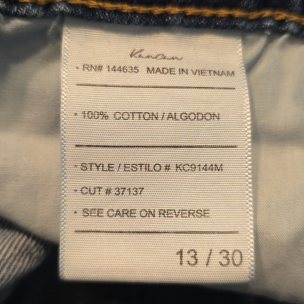 KanCan Bobbie Ultra High Waist Distressed Rigid Denim Jeans Straight Relax 13/30 - Picture 14 of 16